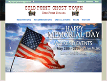 Tablet Screenshot of goldpointghosttown.com